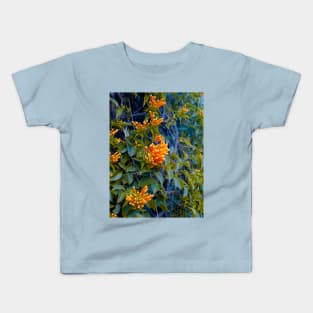 Orange flowers Kids T-Shirt